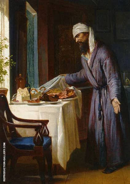 Easter Feast by Firs Sergeyevich Zhuravlev | Oil Painting Reproduction