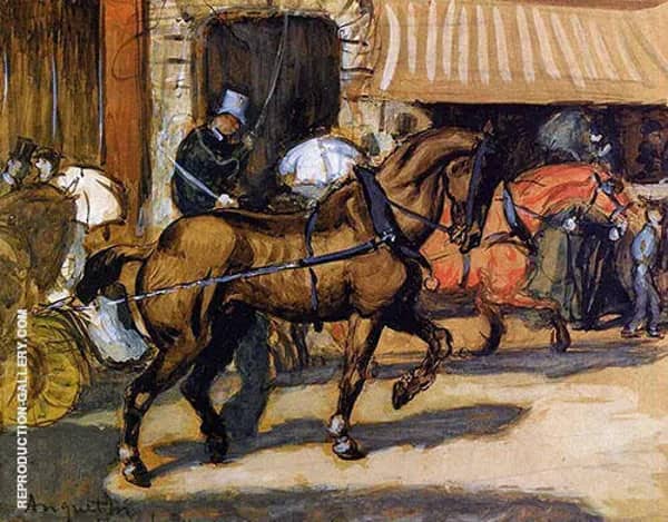 In The Street by Louis Anquetin | Oil Painting Reproduction