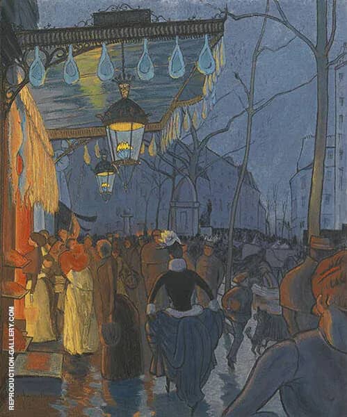L'Avenue de Clichy Cinq Heures Du Soir 1887 | Oil Painting Reproduction