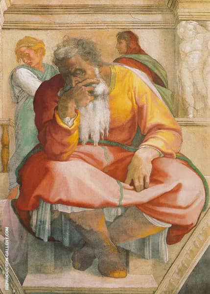 The Prophet Jeremiah 1511 by Michelangelo | Oil Painting Reproduction
