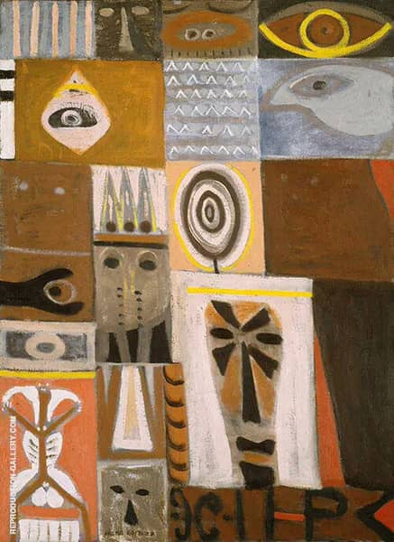 Augury by Adolph Gottlieb | Oil Painting Reproduction