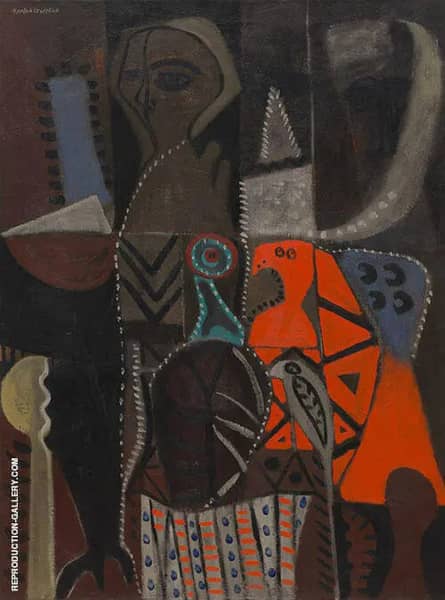 The Red Bird by Adolph Gottlieb | Oil Painting Reproduction
