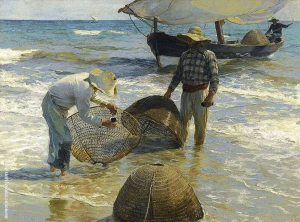 The Fishermen Valencia by Joaquin Sorolla | Oil Painting Reproduction