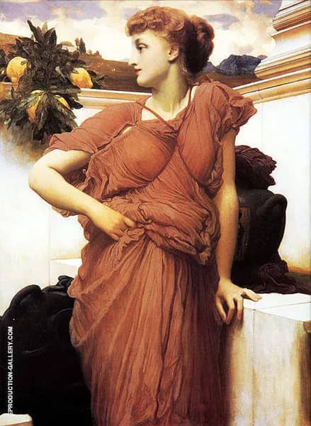 At the Fountain by Frederic Leighton | Oil Painting Reproduction