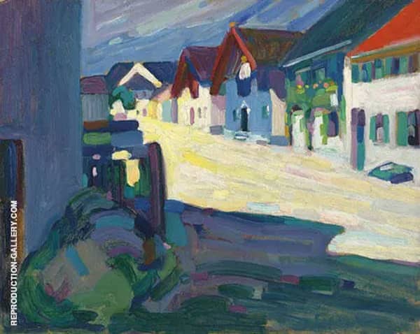 Murnau Street 1908 by Wassily Kandinsky | Oil Painting Reproduction