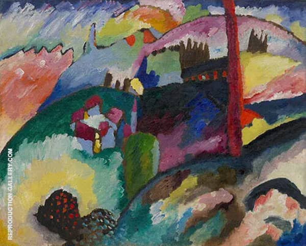 Landscape with Factory Chimney 1910 | Oil Painting Reproduction