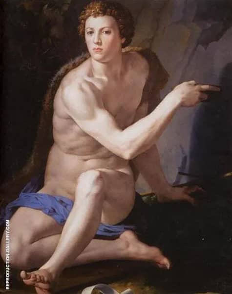 St John The Baptist 1553 by Agnolo Bronzino | Oil Painting Reproduction