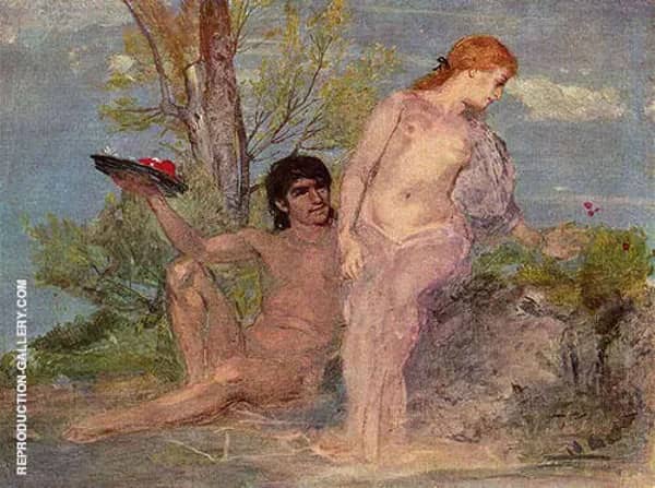 Lovers by Arnold Bocklin | Oil Painting Reproduction