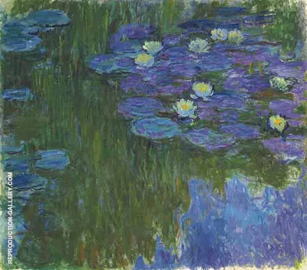 Nympheas en Fleur by Claude Monet | Oil Painting Reproduction