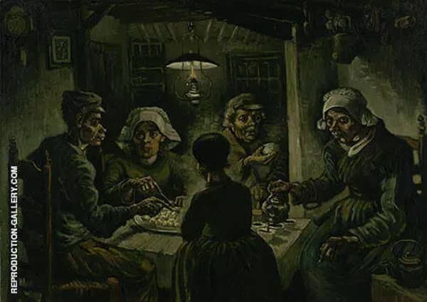 The Potato Eaters 1885 by Vincent van Gogh | Oil Painting Reproduction