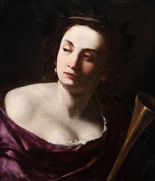 Allegory of Fame 1630 by Artemisia Gentileschi | Oil Painting Reproduction