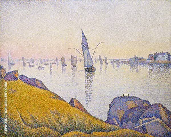 Evening Calm Concarneau Opus220 1891 | Oil Painting Reproduction