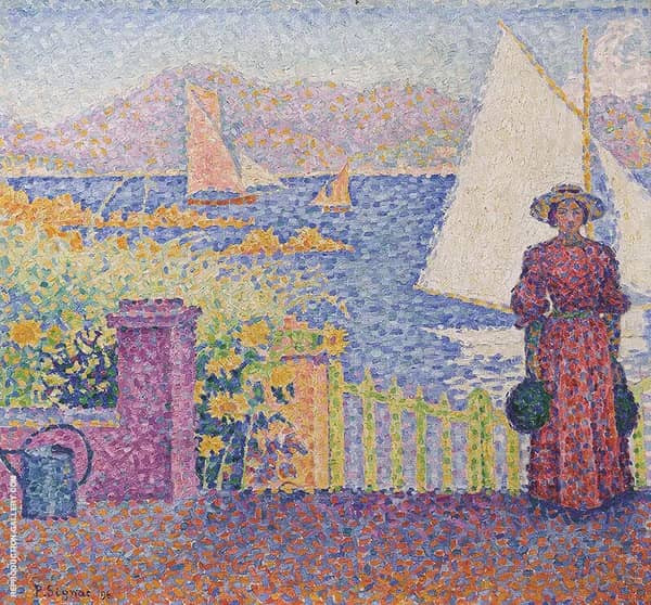 The Gate at Saint Tropez by Paul Signac | Oil Painting Reproduction