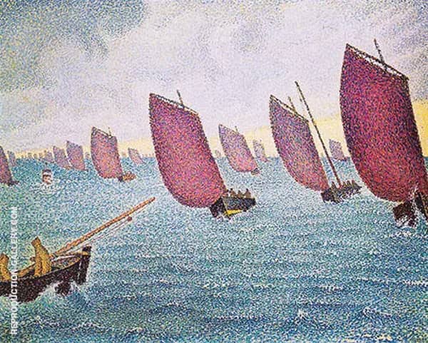 Regatta in Concarneau 1891 by Paul Signac | Oil Painting Reproduction