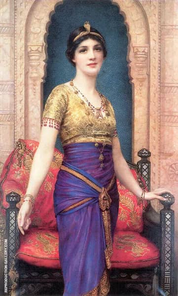 An Egyptian Beauty by William Clarke Wontner | Oil Painting Reproduction