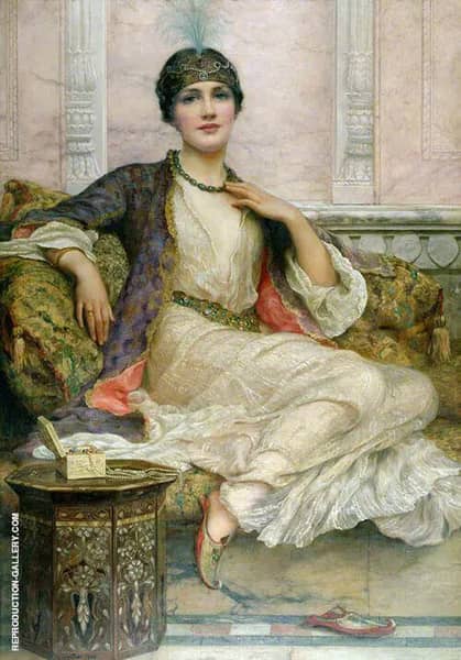 Jade Necklace for an Eastern Princes | Oil Painting Reproduction