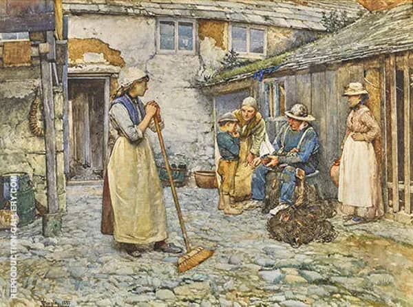 An Authority 1882 by Walter Langley | Oil Painting Reproduction