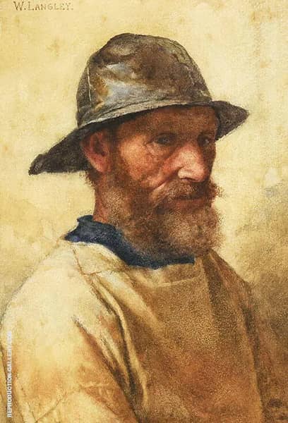 Fisherman by Walter Langley | Oil Painting Reproduction