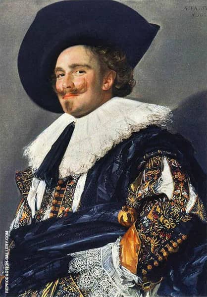 Laughing Cavalier 1624 by Frans Hals | Oil Painting Reproduction