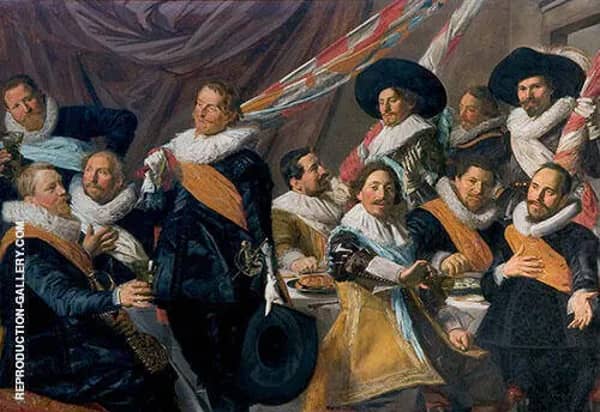 The Banquet of The Officers of The St George Militia Company in1627 | Oil Painting Reproduction