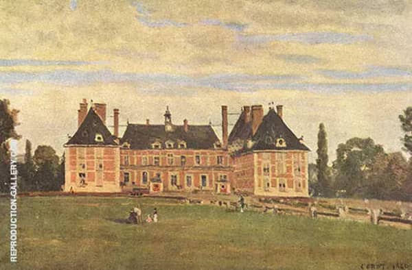 Chateau de Rosny 1840 by Jean-baptiste Corot | Oil Painting Reproduction