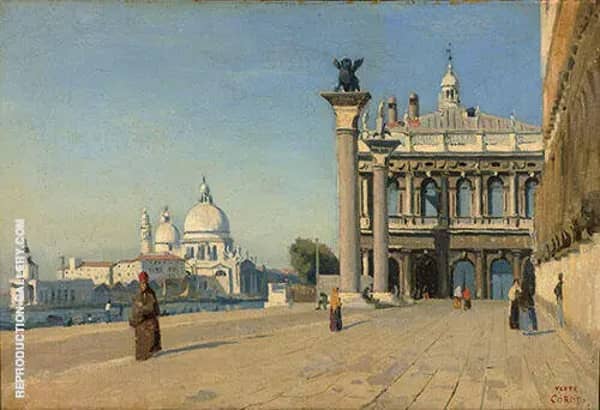 Morning in Venice 1834 by Jean-baptiste Corot | Oil Painting Reproduction