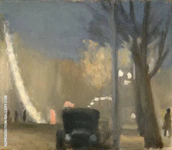 Collins Street Evening 1931 by Clarice Beckett | Oil Painting Reproduction