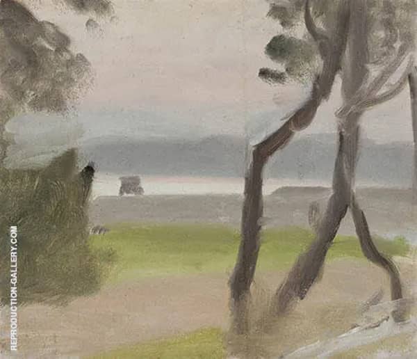 The Old Model T Ford by Clarice Beckett | Oil Painting Reproduction