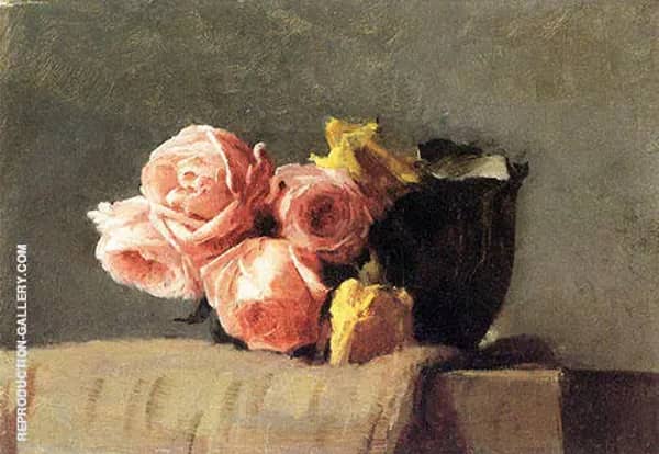 Yellow and Pink Roses c1886 | Oil Painting Reproduction