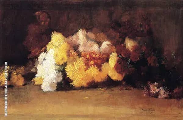 Chrysanthemums 1887 by Guy Rose | Oil Painting Reproduction