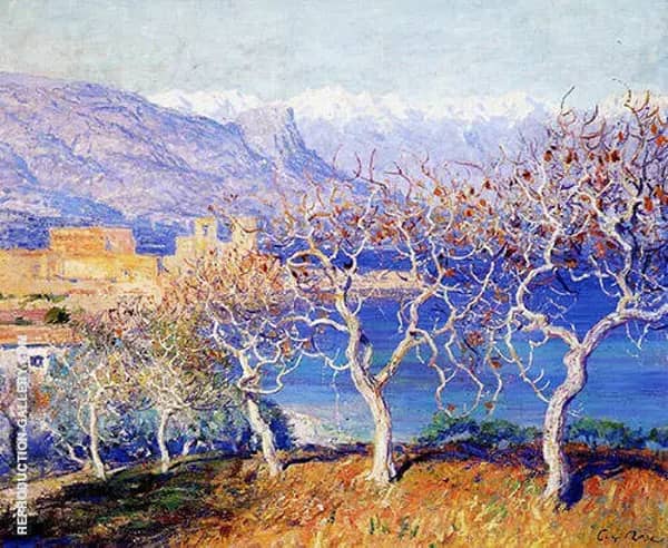 Fig Trees Antibes 1910 by Guy Rose | Oil Painting Reproduction