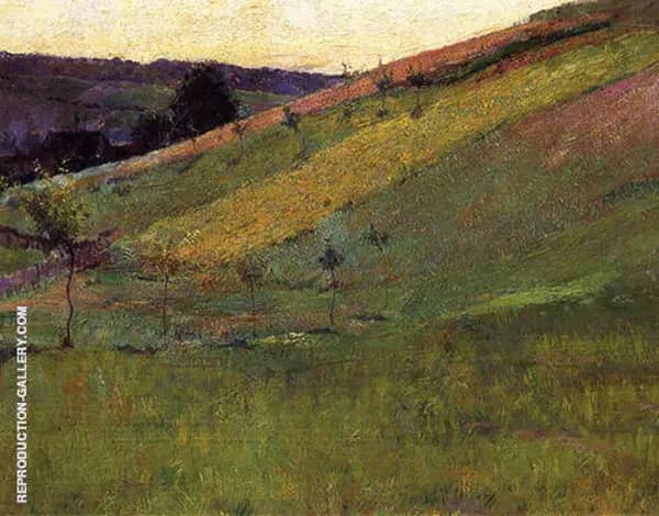 Giverny Hillside 1891 by Guy Rose | Oil Painting Reproduction