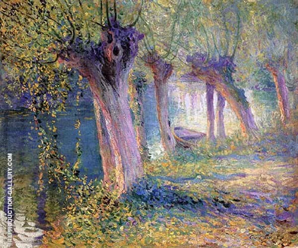 River Epte Giverny 1910 by Guy Rose | Oil Painting Reproduction