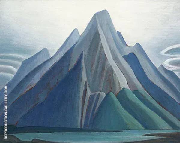 Mountain on The Athabasca River Mountain Sketch XCI | Oil Painting Reproduction