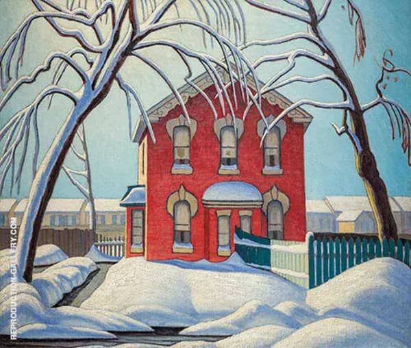 Red House 1925 by Lawren Harris | Oil Painting Reproduction