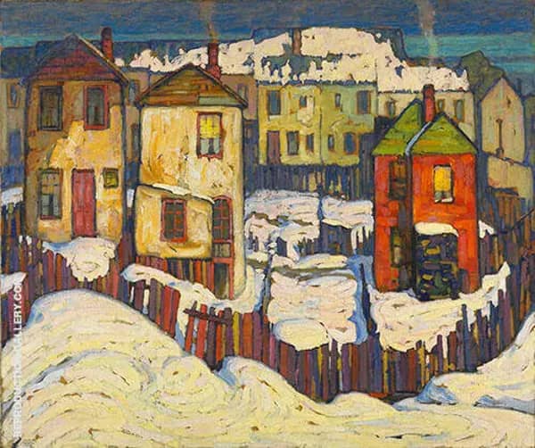Shacks 1919 by Lawren Harris | Oil Painting Reproduction