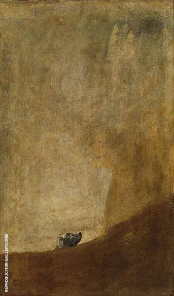 The Dog c1819 by Francisco Goya | Oil Painting Reproduction