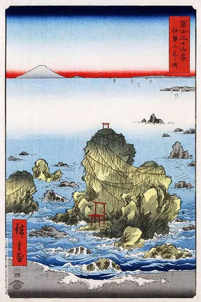 Futami Bay in Ise Province by Hiroshige | Oil Painting Reproduction