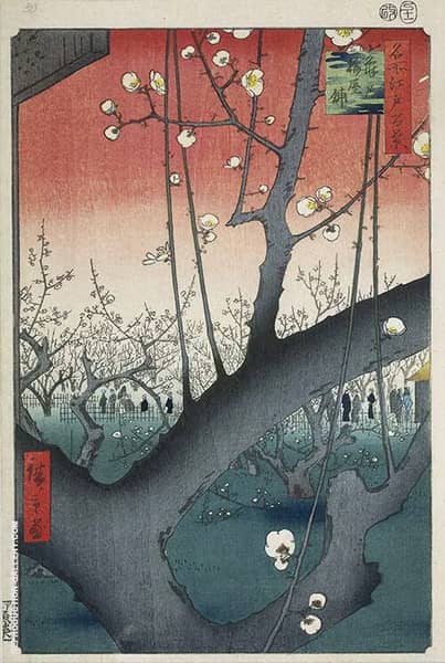 The Plum Garden in Kameido by Hiroshige | Oil Painting Reproduction