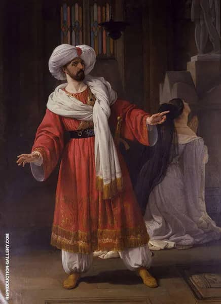 Portrait of Giovanni David as Alessando in Pacini | Oil Painting Reproduction