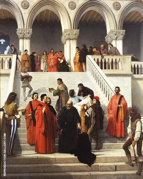The Last Moments of Doge Marin Faliero 1867 | Oil Painting Reproduction