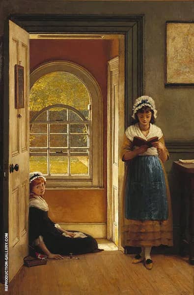 Kept in School 1876 by George Dunlop Leslie | Oil Painting Reproduction