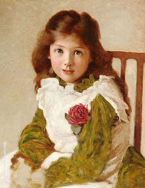Portrait of the Artist's Daughter Alice | Oil Painting Reproduction
