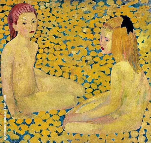 The Yellow Girls by Cuno Amiet | Oil Painting Reproduction