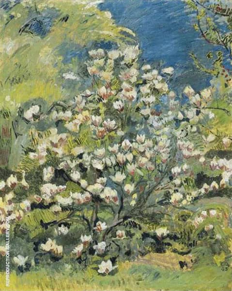 Magnolia 1945 by Cuno Amiet | Oil Painting Reproduction