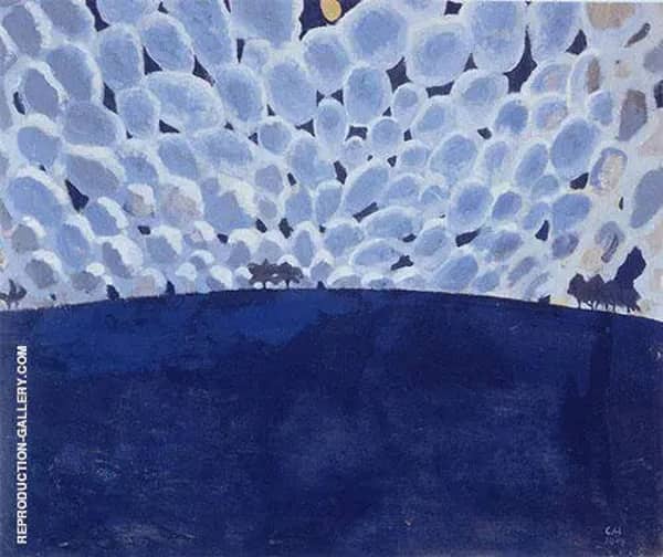 Moonlit Landscape 1904 by Cuno Amiet | Oil Painting Reproduction