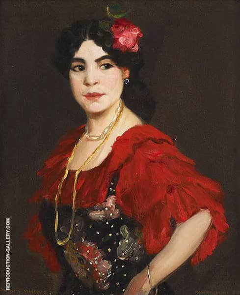 Henri Manolita Marequis 1908 by Robert Henri | Oil Painting Reproduction