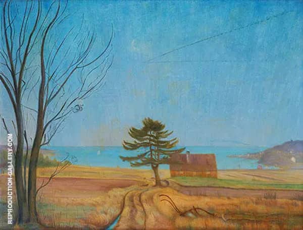 Autumn Evening 1924 by Harald Sohlberg | Oil Painting Reproduction