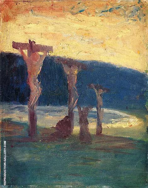 By the Sea 1909 by Harald Sohlberg | Oil Painting Reproduction