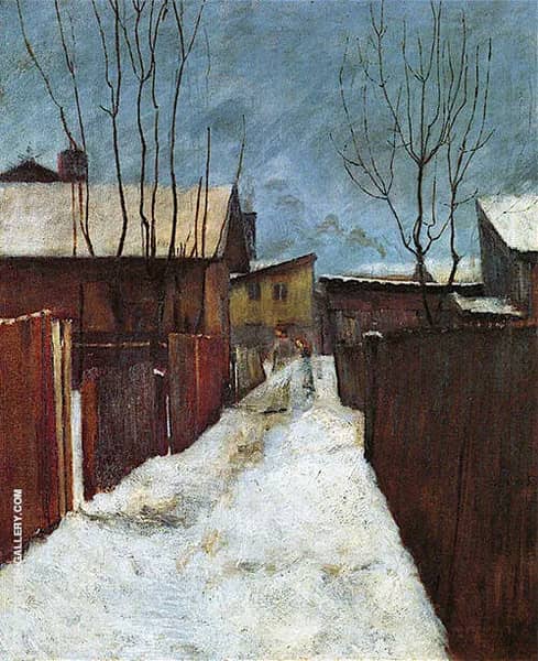 Cloudy Weather 1898 by Harald Sohlberg | Oil Painting Reproduction